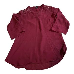 Maroon/Red Rue 21 Blouse